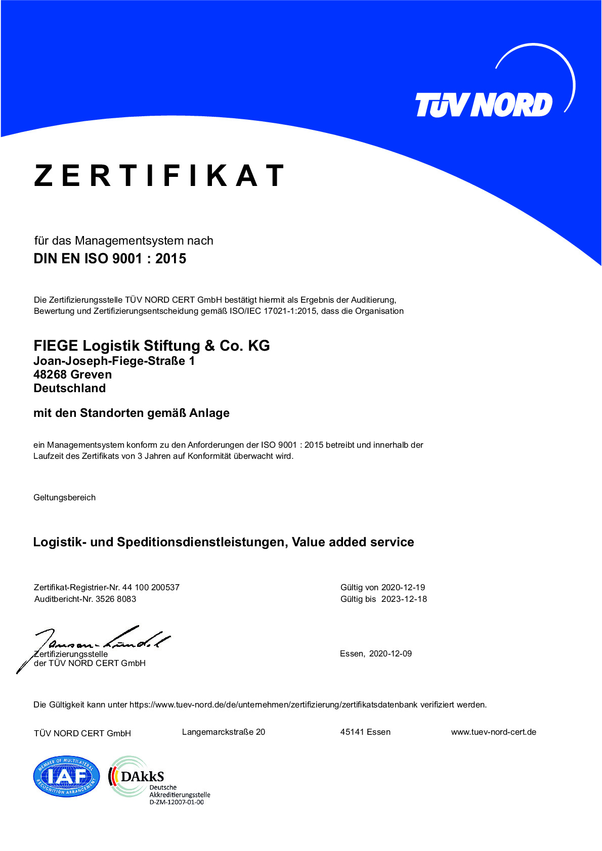 Zertifikat DE FIEGE Logistik ISO 9001.pdf