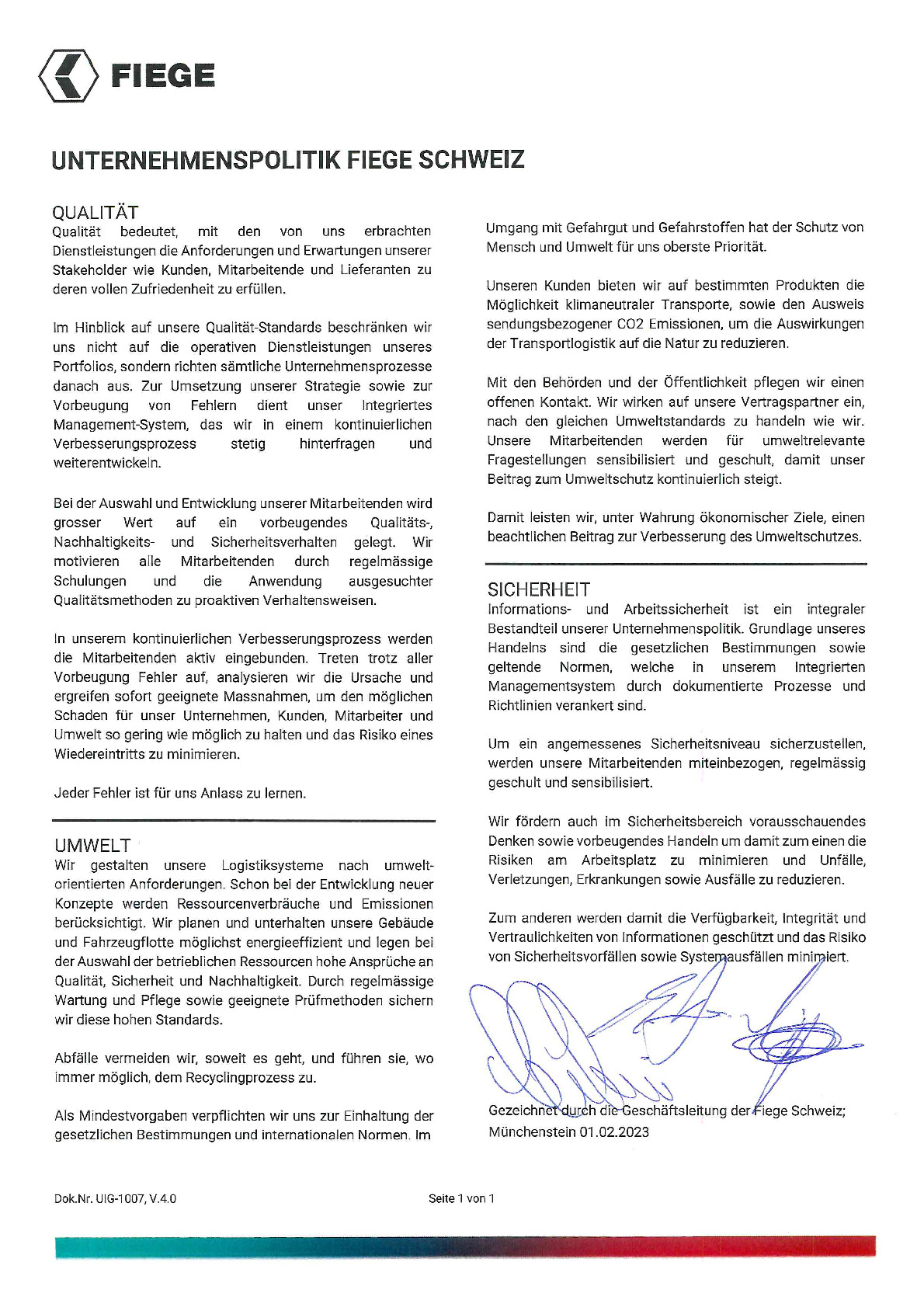FIEGE Schweiz_Unternehmenspolitik.pdf
