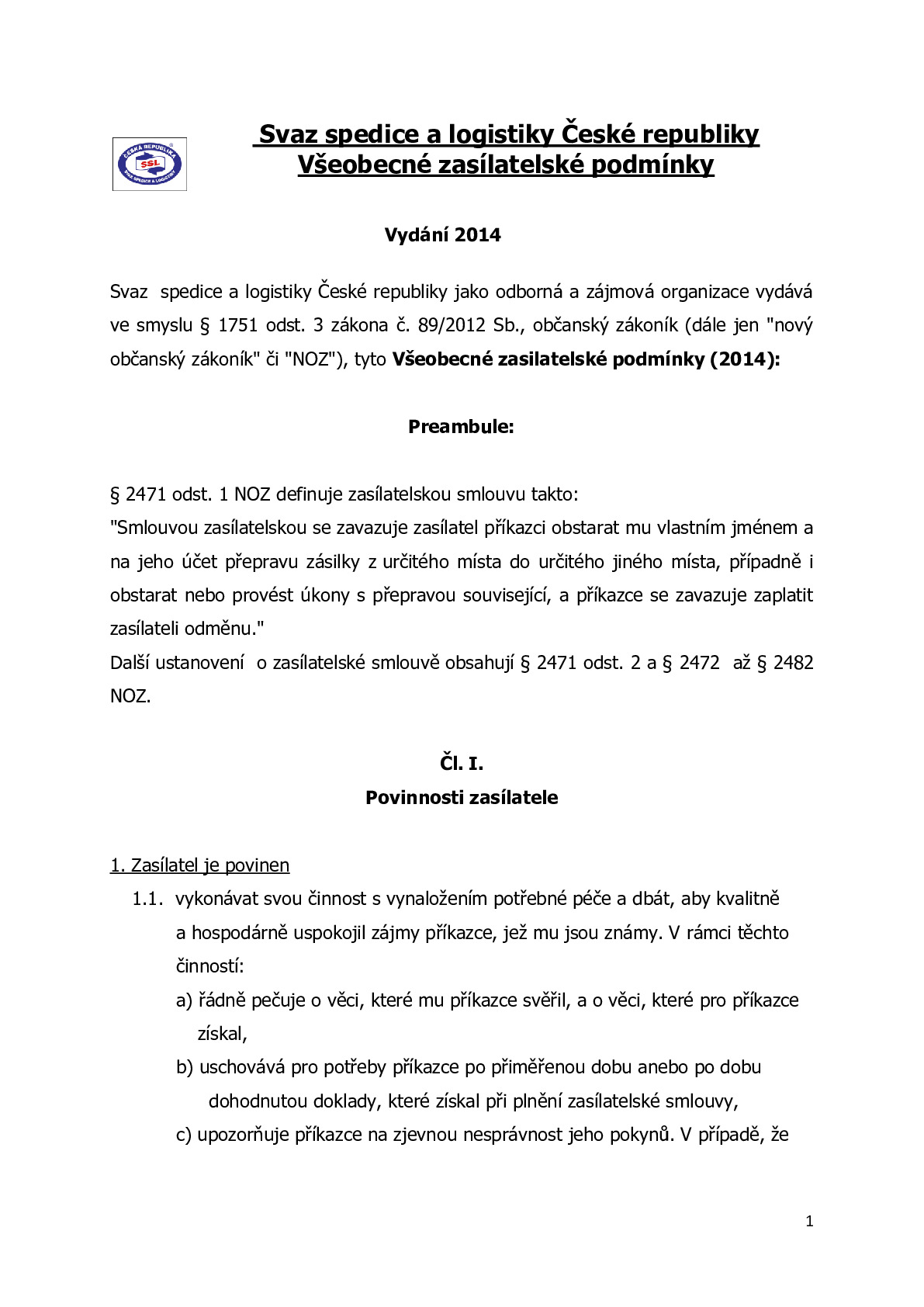 GENERAL TERMS SSL Všeobecné zasilatelské podmínky 2014.pdf